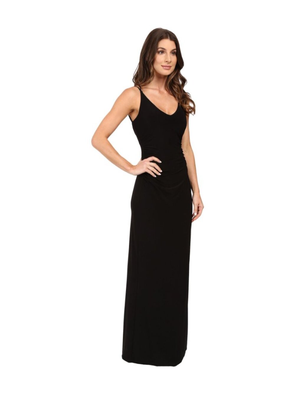 🆕LAUNDRY SHELLI SEGAL Strappy Jersey Maxi Dress Gown 10 - Picture 2 of 9